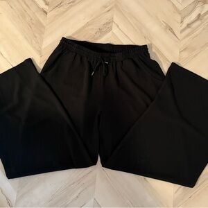 Bobeau black Knit Fabric Wide Leg Pants